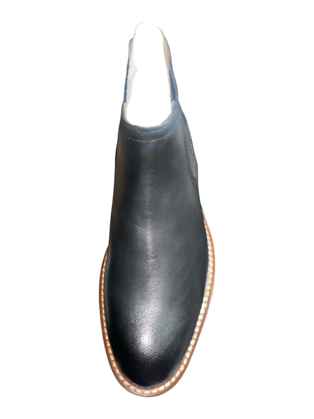 Vance Classic Men's Black Leather Slip-On Chelsea Boot-size 10